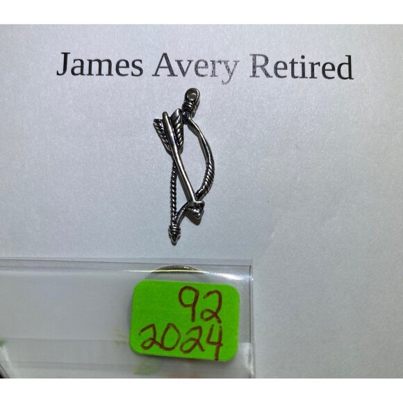 James Avery, 3-D Bow and Arrow, RETIRED, Sterling Silver Charm #92 - Picture 2 of 6